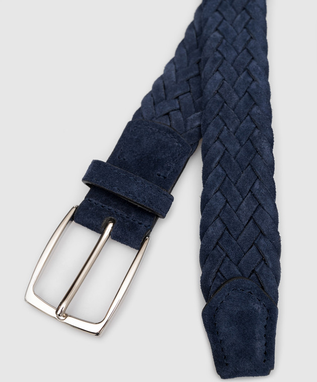 ISAIA Blue suede braided belt FB0047PLF40 изображение 4