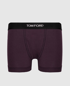 Tom Ford Фиолетовые трусы-боксеры с логотипом T4LC31040
