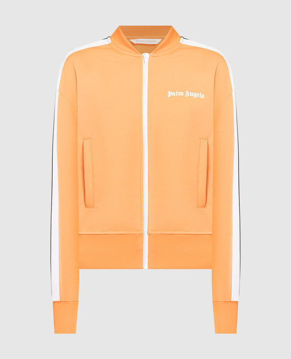 Orange logo bomber jacket