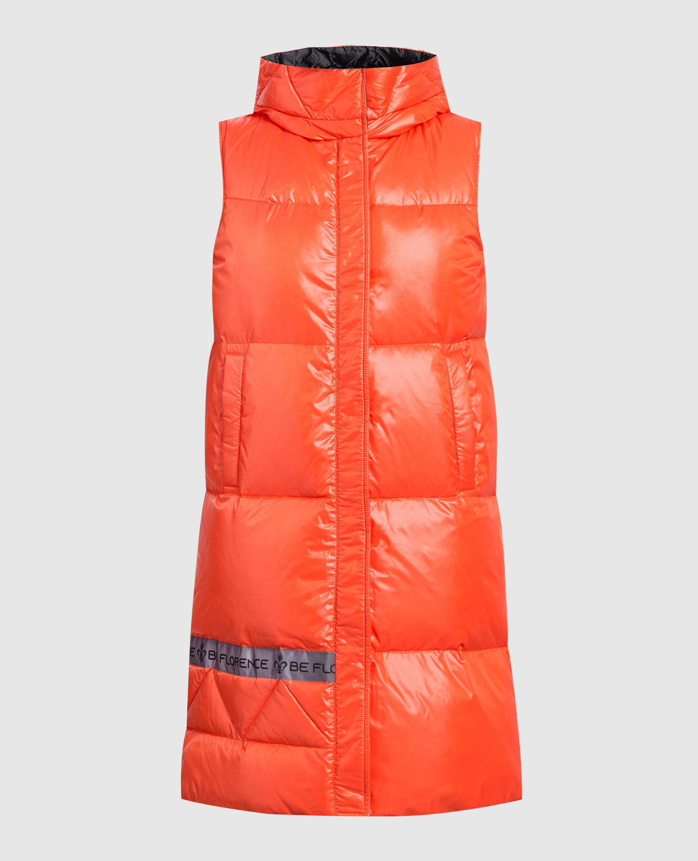 Orange down vest