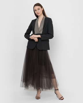 Brunello Cucinelli Жакет із вовни з ланцюжками M0W272972