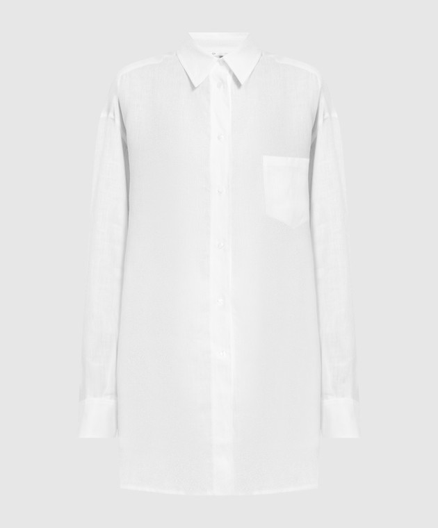 Loro Piana Біла сорочка з льону FAL5890