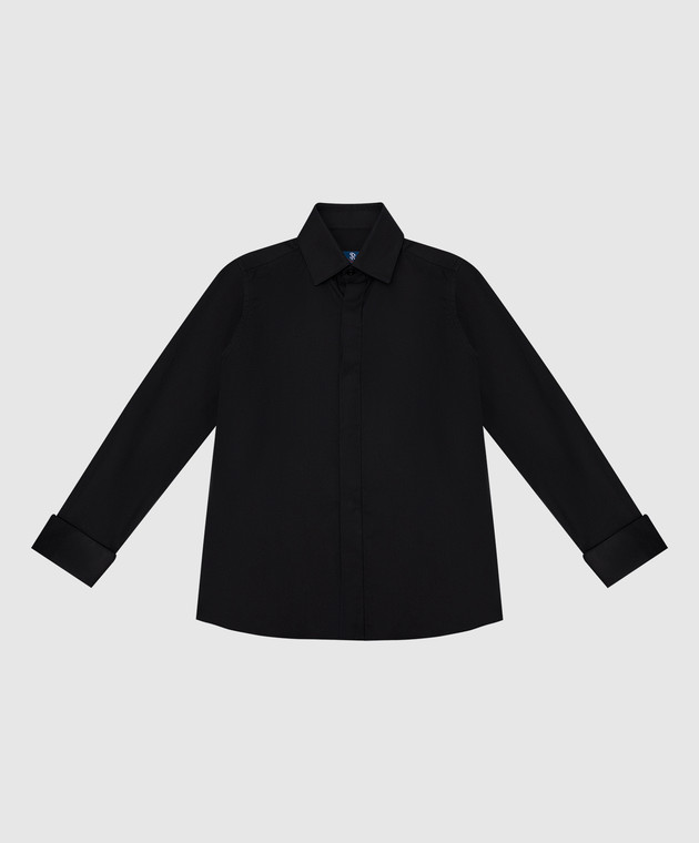 Stefano Ricci Children's black shirt YC004863M1902