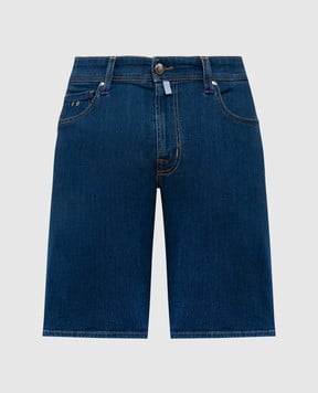 Tramarossa Синие шорты джинсовые ASCANIO с патчем логотипа ASCANIOD375