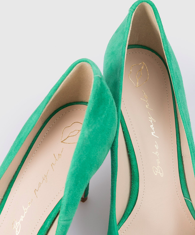 Babe Pay Pls Green suede pumps 2598002122S image 4