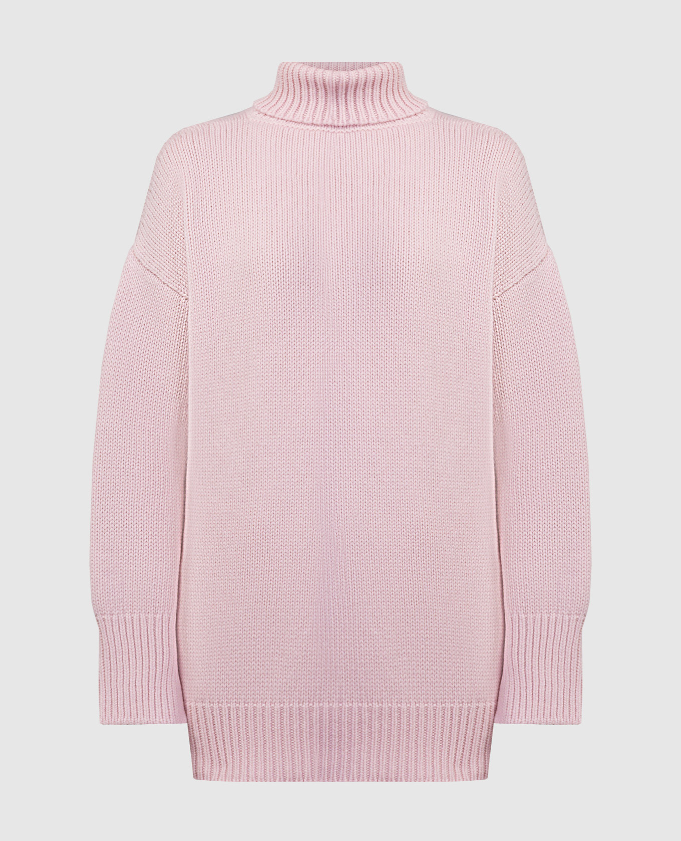 Розовый свитер из шерсти и кашемира