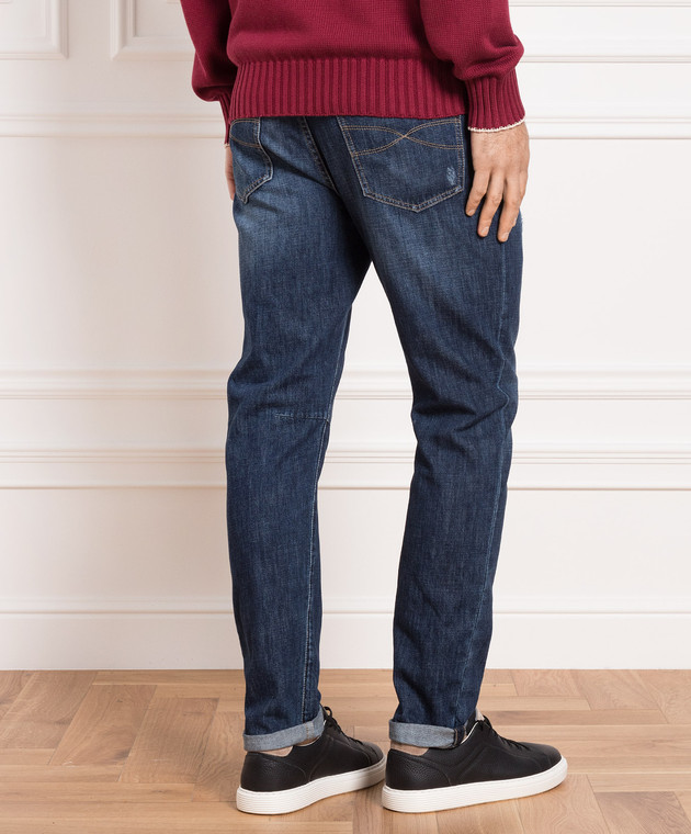 Brunello Cucinelli Сині джинси з проріхами M0Z37X2340 зображення 4