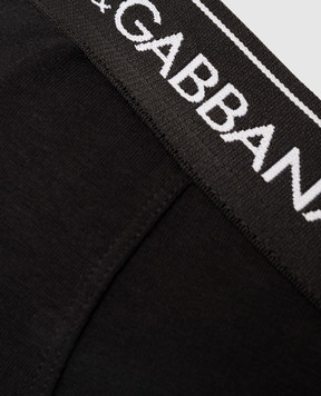 Dolce&Gabbana Набір чорних трусів-бріфів Brando M9C05JONN95