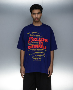 Vetements Фиолетовая футболка Believe In Yourself UE64TR190N