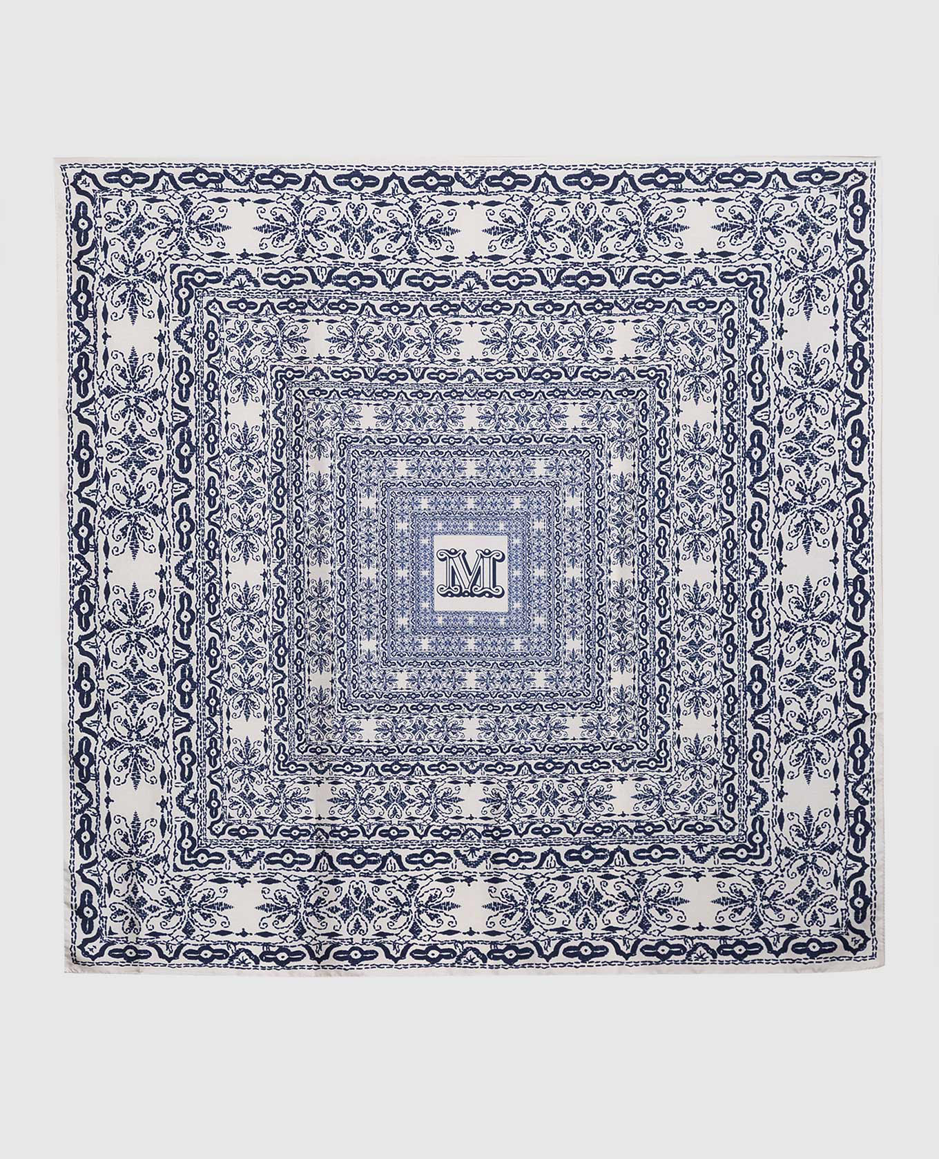 

Серый платок ALOEL из шелка в принт, Платки