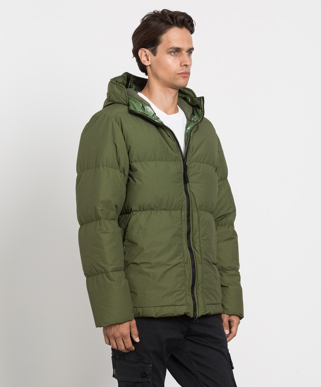 Stone Island Зеленый стеганый пуховик MO771544132 изображение 3