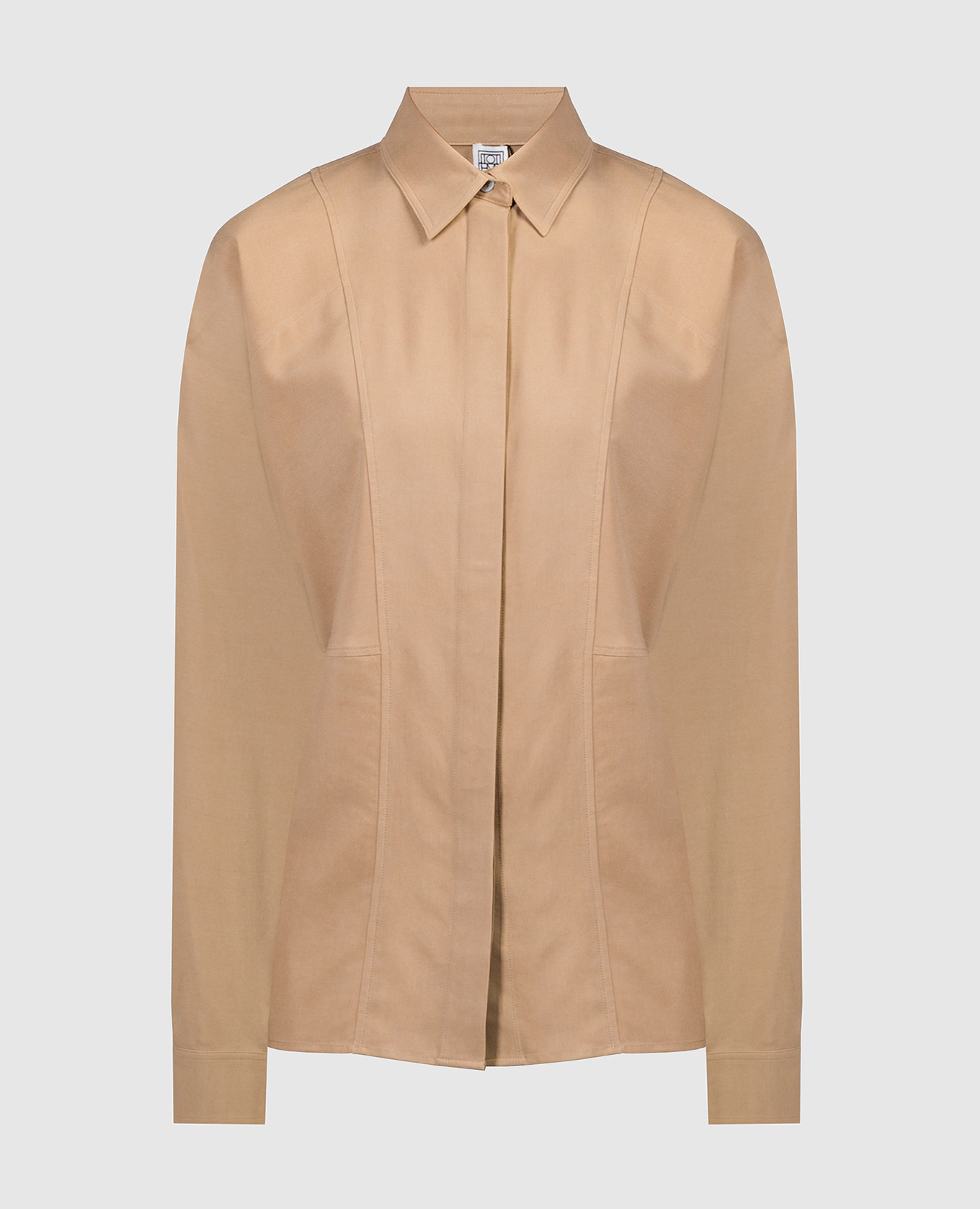 Brown silk blouse