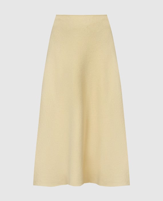 Yellow woolen skirt