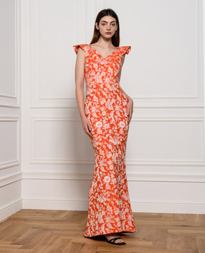 Zac Posen Оранжевое платье 23848453