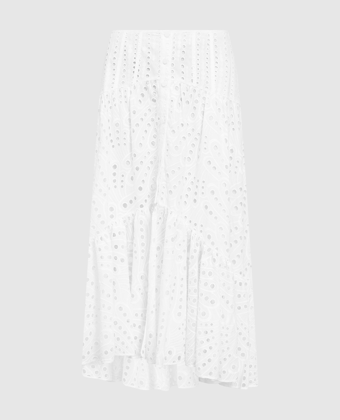 Белая юбка Cina с вышивкой бродери англез
