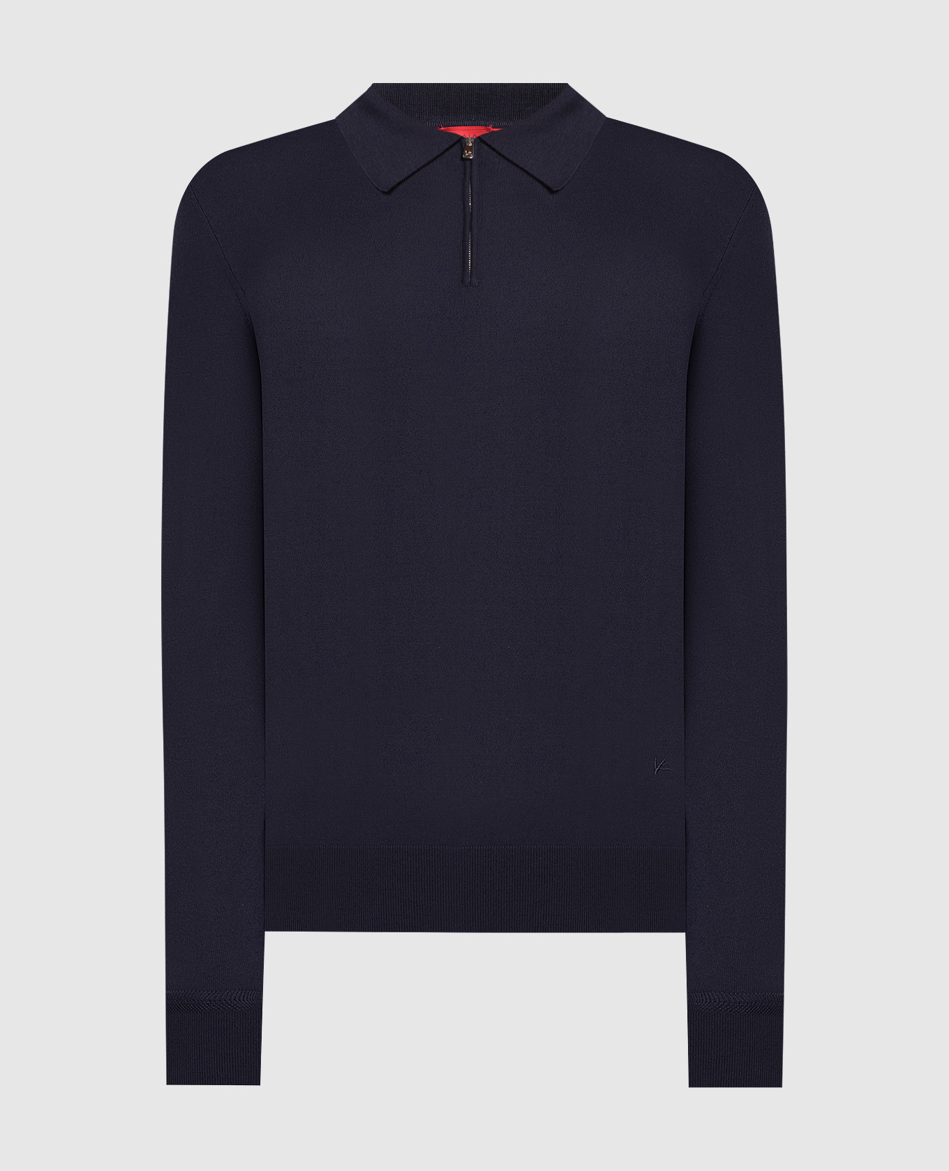 

Синее поло из шерсти, Синий, Поло