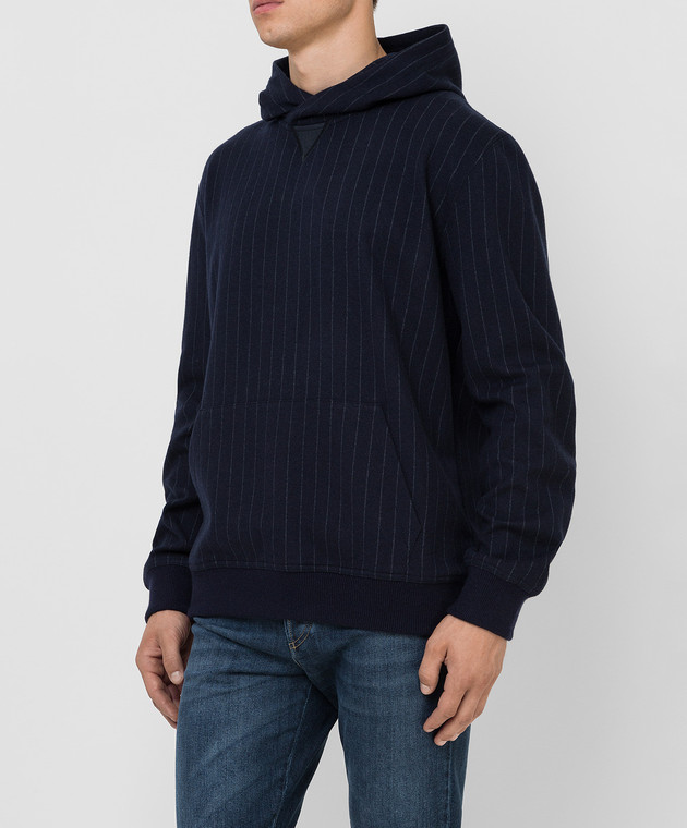 Brunello Cucinelli Темно-синее худи M0T789080G изображение 3