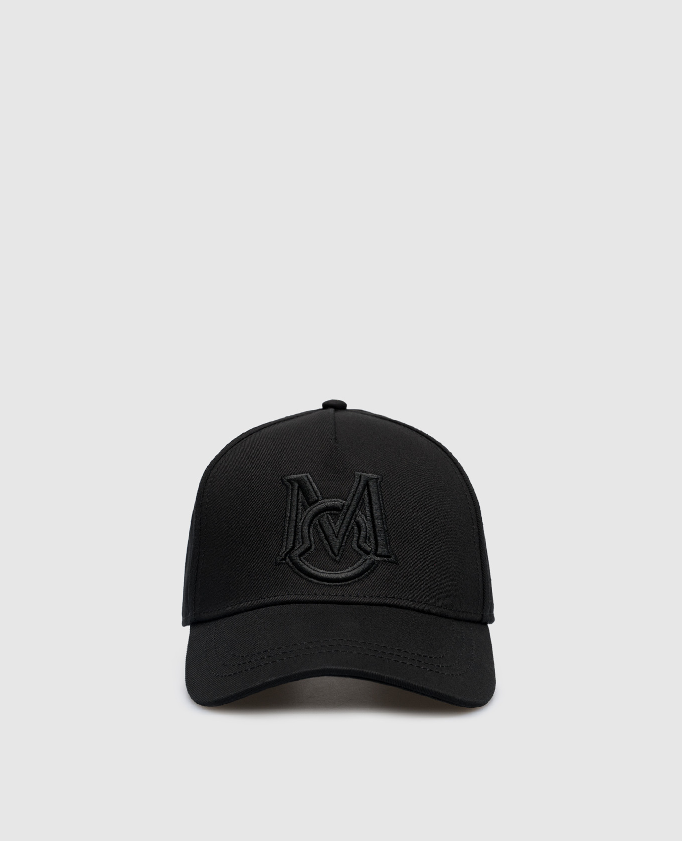 

Черная кепка с вышивкой логотипа, Черный, Кепки