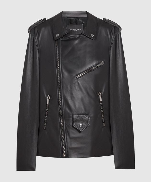 Simonetta Ravizza Black leather jacket JA156L7