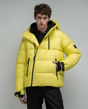 Mackage Желтый пуховик Kenji с логотипом патча. KENJI