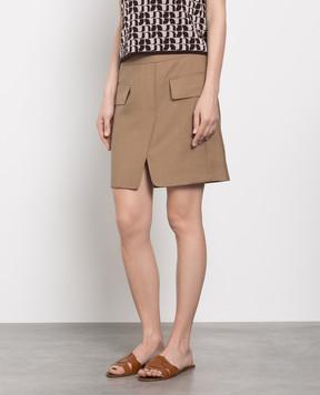 Max Mara Коричневая юбка Kassel KASSEL