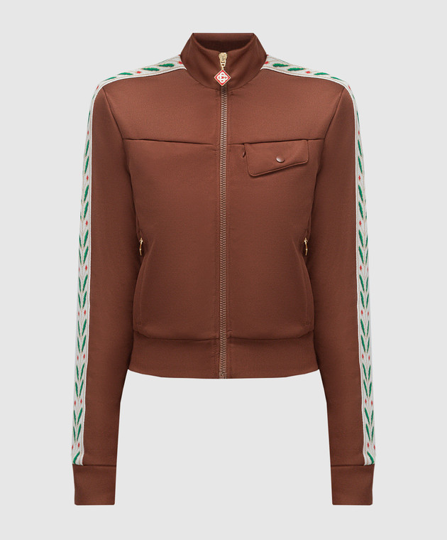 Casablanca Laurel brown short sorting jacket WF23JTP16501