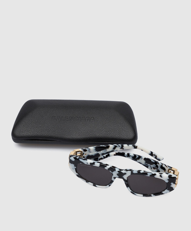 Balenciaga Чорні сонцезахисні окуляри Dynasty з логотипом ВВ 621642T0001 зображення 5