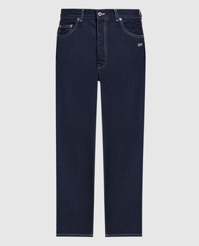 Off-White Сині джинси з логотипом OMYA138F23DEN001