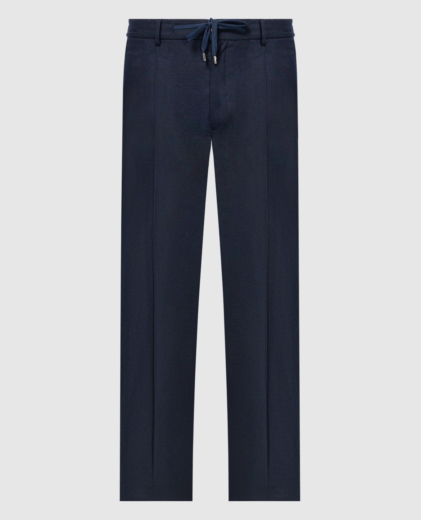 Anton-FSR blue wool and cashmere trousers