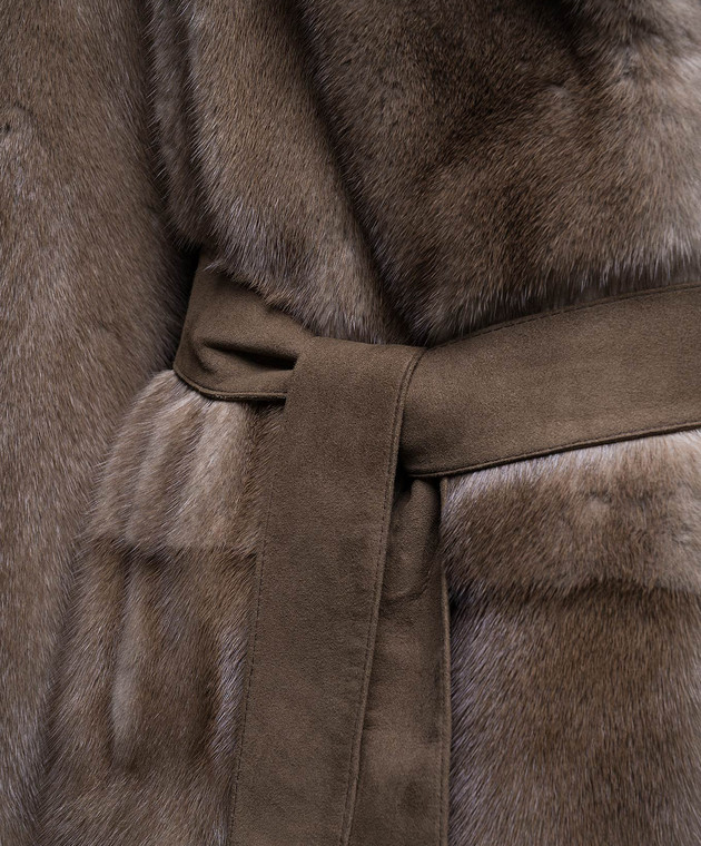MalaMati Taba brown fur coat made of mink fur TABA image 5
