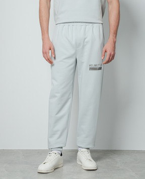 Helmut Lang Блакитні джогери з принтом логотипа SPACE N09HM211