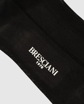 Bresciani Чорні шкарпетки із шовку MC013UN0005XX