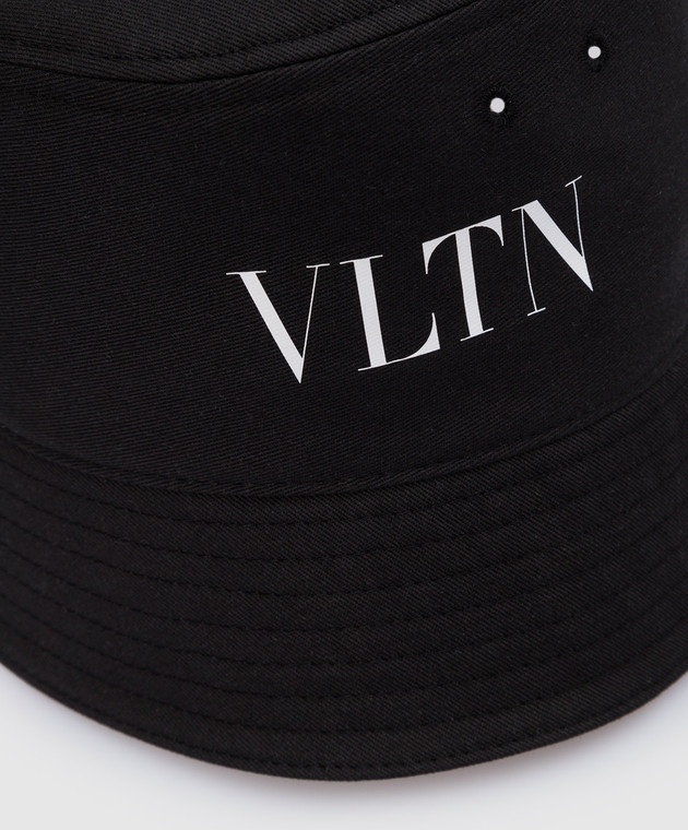 Valentino Чорна панама з контрастним принтом VLTN XY0HGA11UXI зображення 3