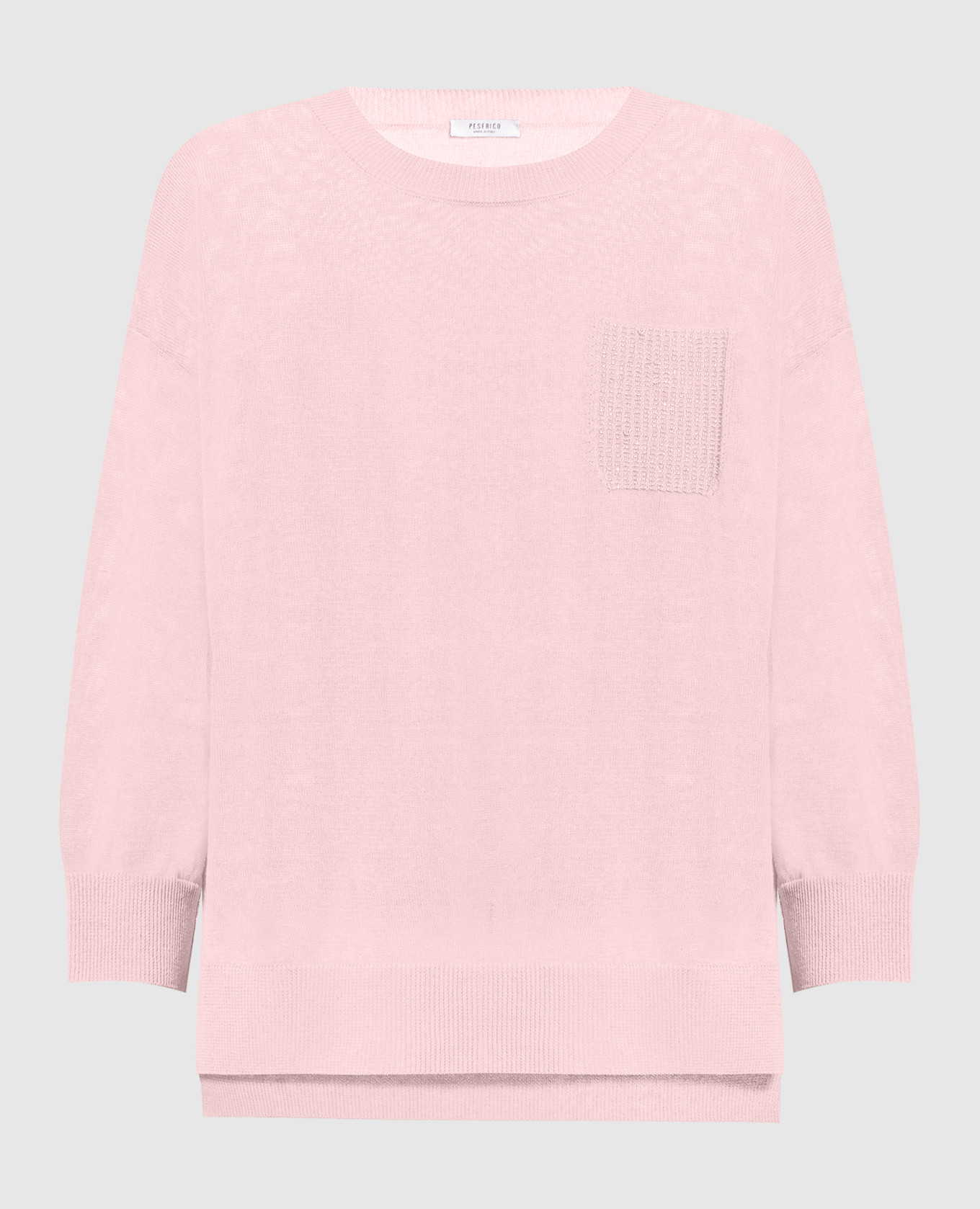Pink jumper with monil chain