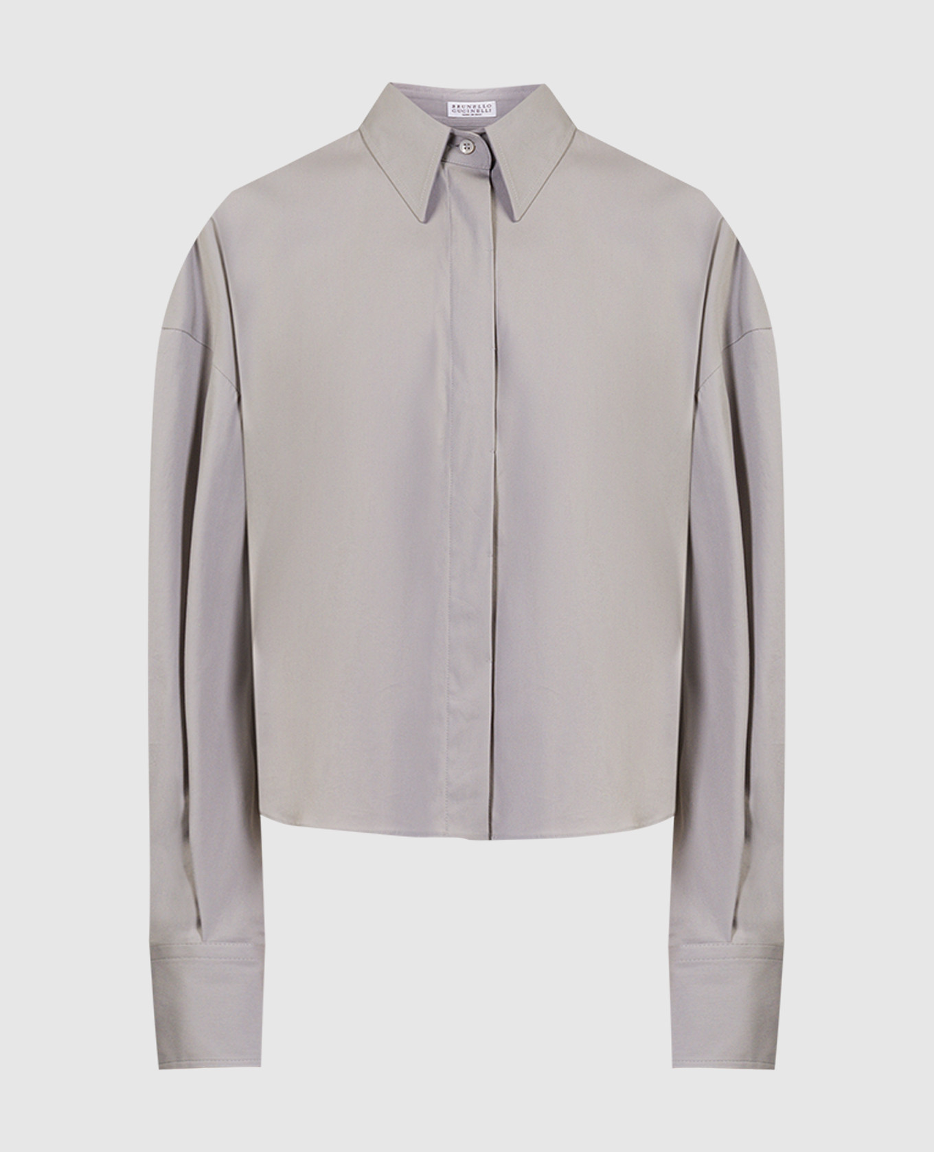 

Серая рубашка с цепочкой мониль, Серый, Рубашки