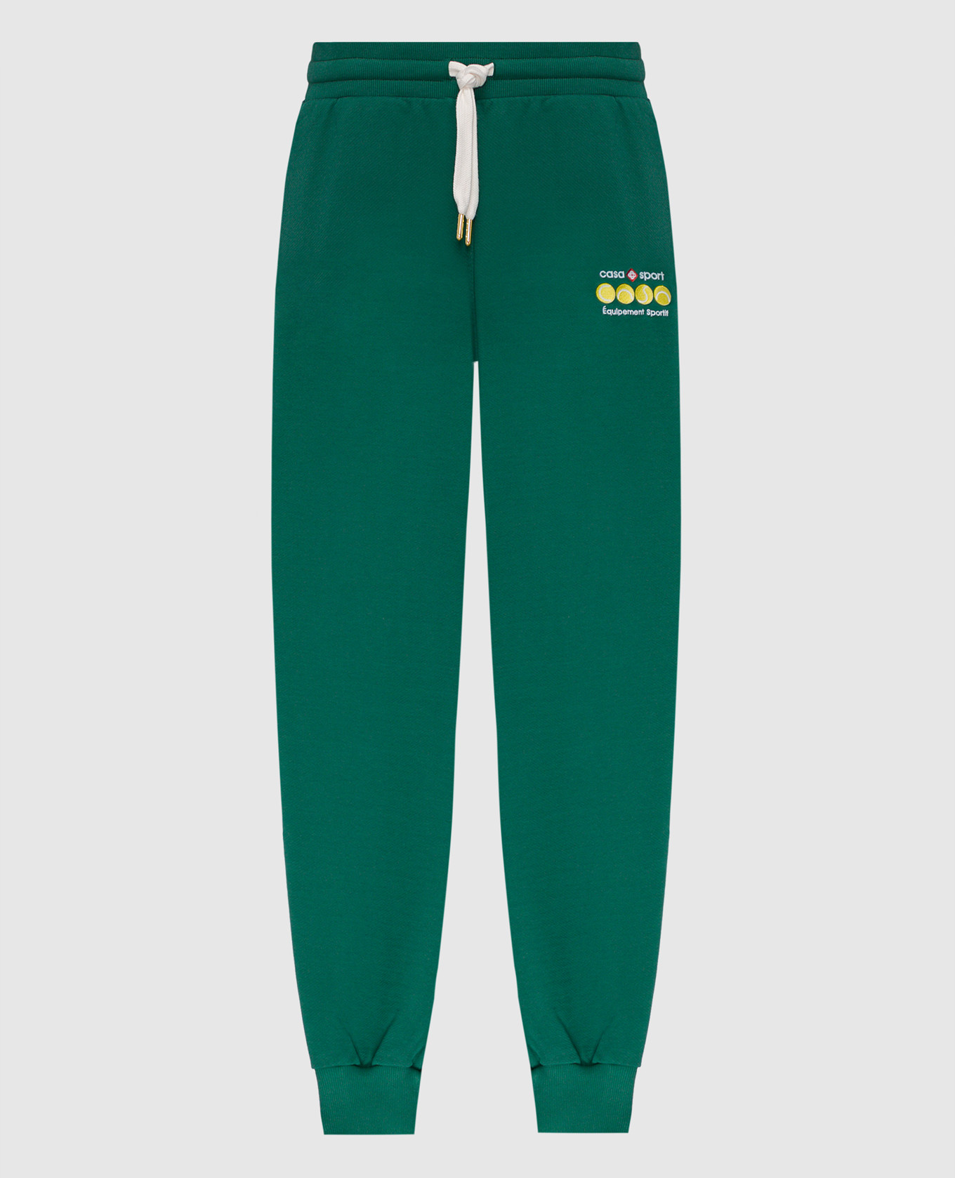 

Зеленые джоггеры Casa Sport Tennis Balls с вышивкой, Зеленый, Брюки джоггеры