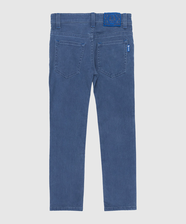 Stefano Ricci Дитячі сині джинси з логотипом YFT6401110T93 зображення 2