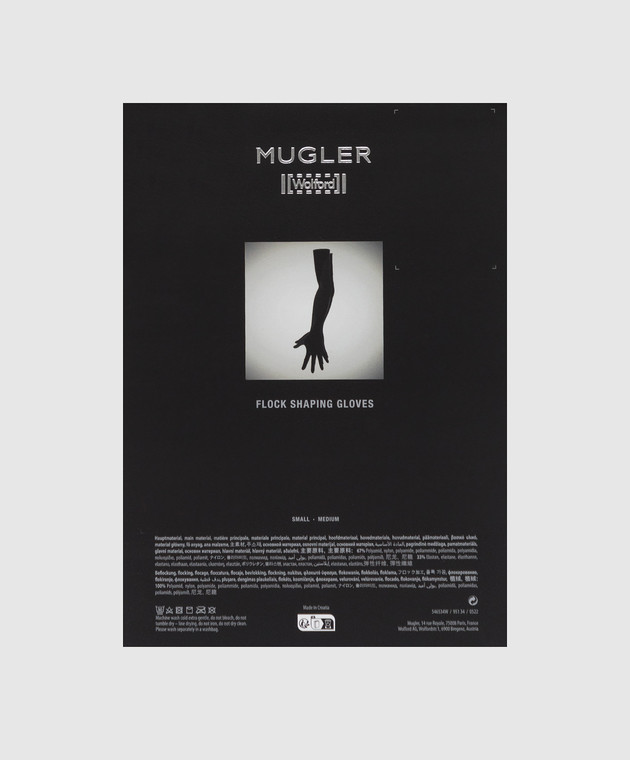 Wolford Черные перчатки Mugler 95134 изображение 5