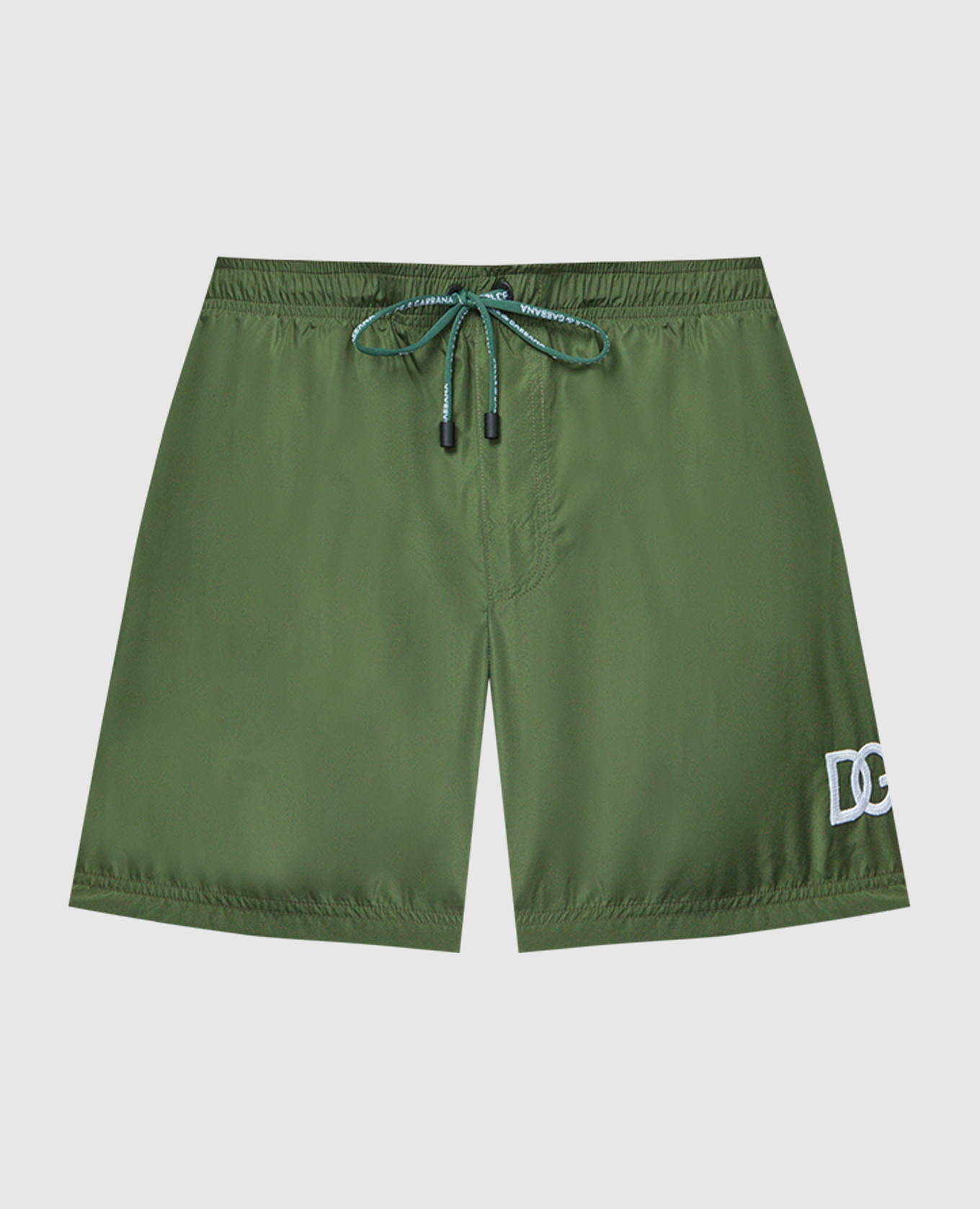 Зеленые шорты для плавания с нашивкой логотипа