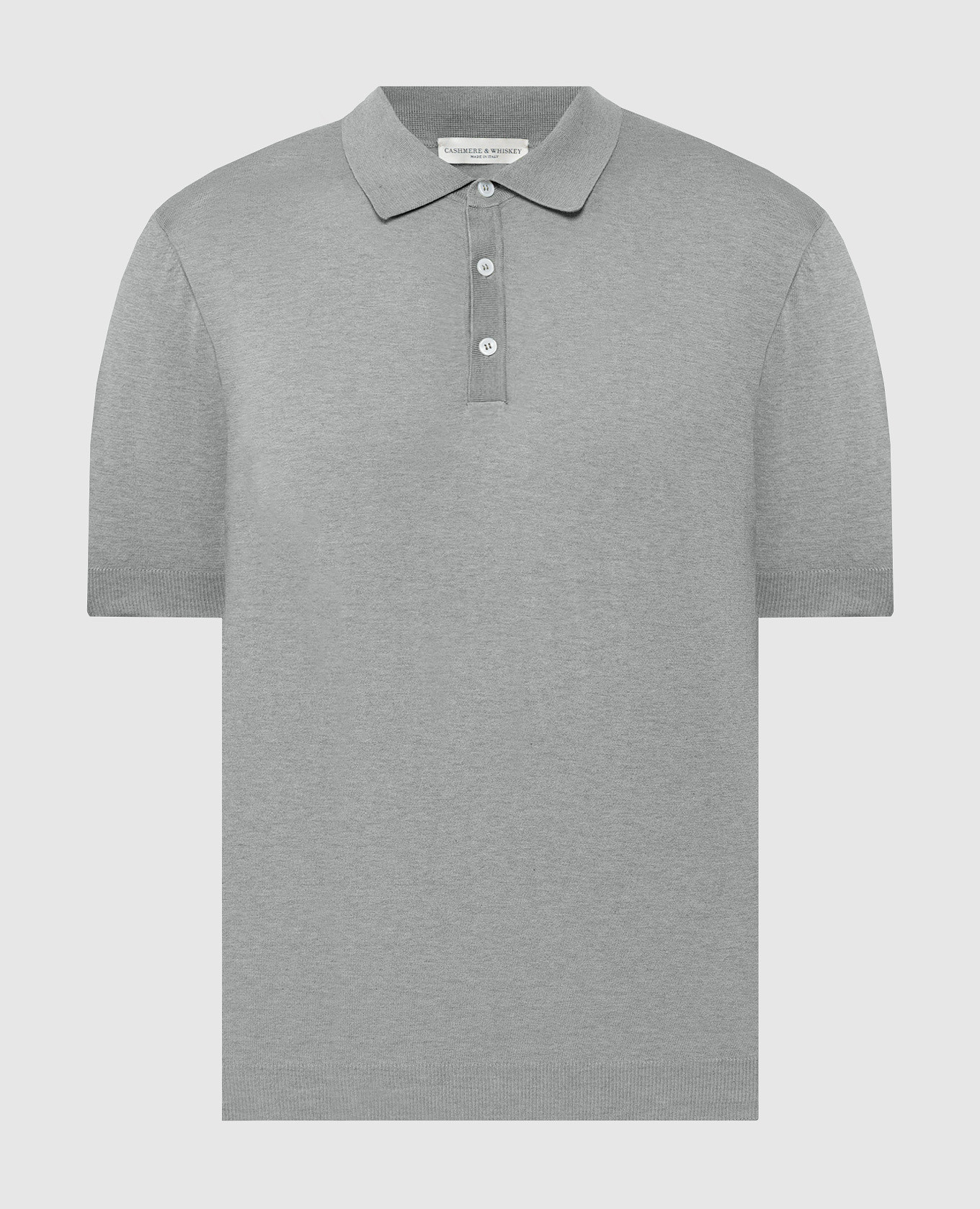 Gray polo shirt