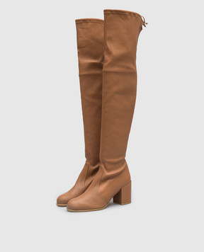 Stuart Weitzman Коричневые замшевые ботфорты Tieland S3356