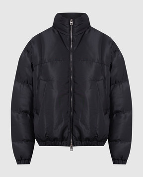 Alexander McQueen Чорна куртка з вишивкою Seal 758808QVR77