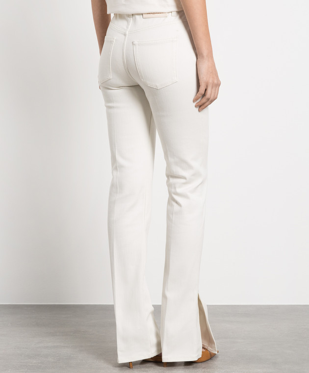 Alexander McQueen White jeans with logo patch 733315QMAB7 изображение 4