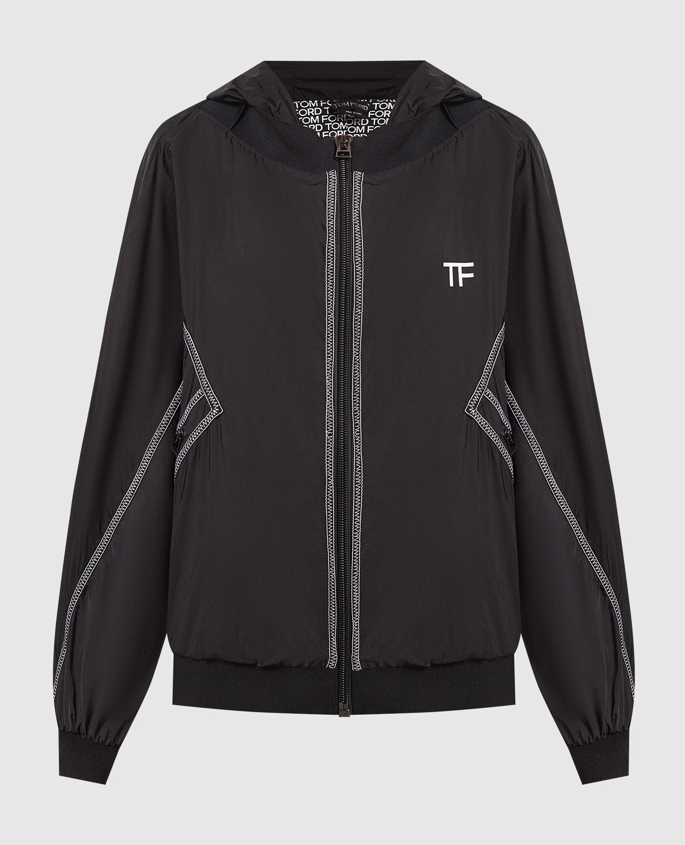 

Черная ветровка с логотипом, Черный, Ветровки