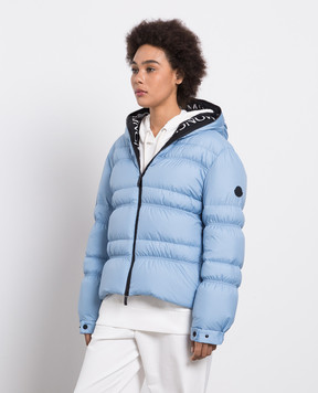 Moncler Блакитний пуховик Yser з логотипом 1A00024596IU