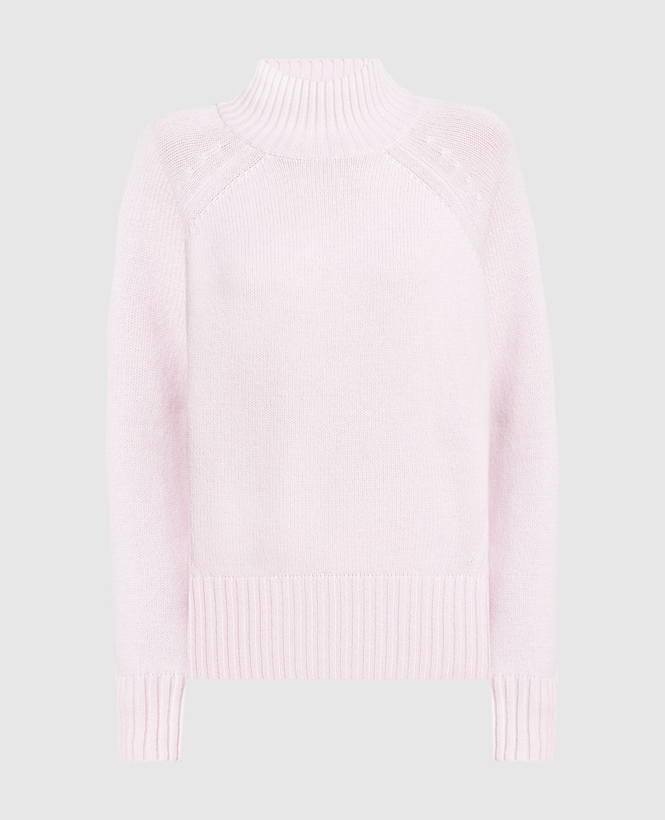 Розовый свитер из шерсти и кашемира