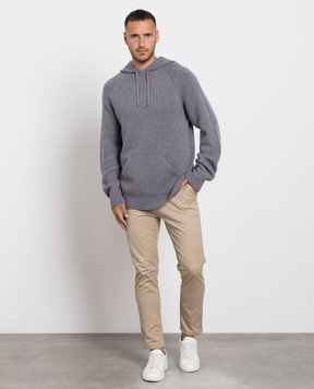 Cashmere&Whiskey Серые худи из кашемира MU8651305341R