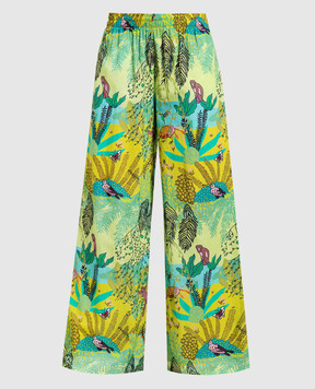 Vilebrequin Green pants Line in a print INLC3V03