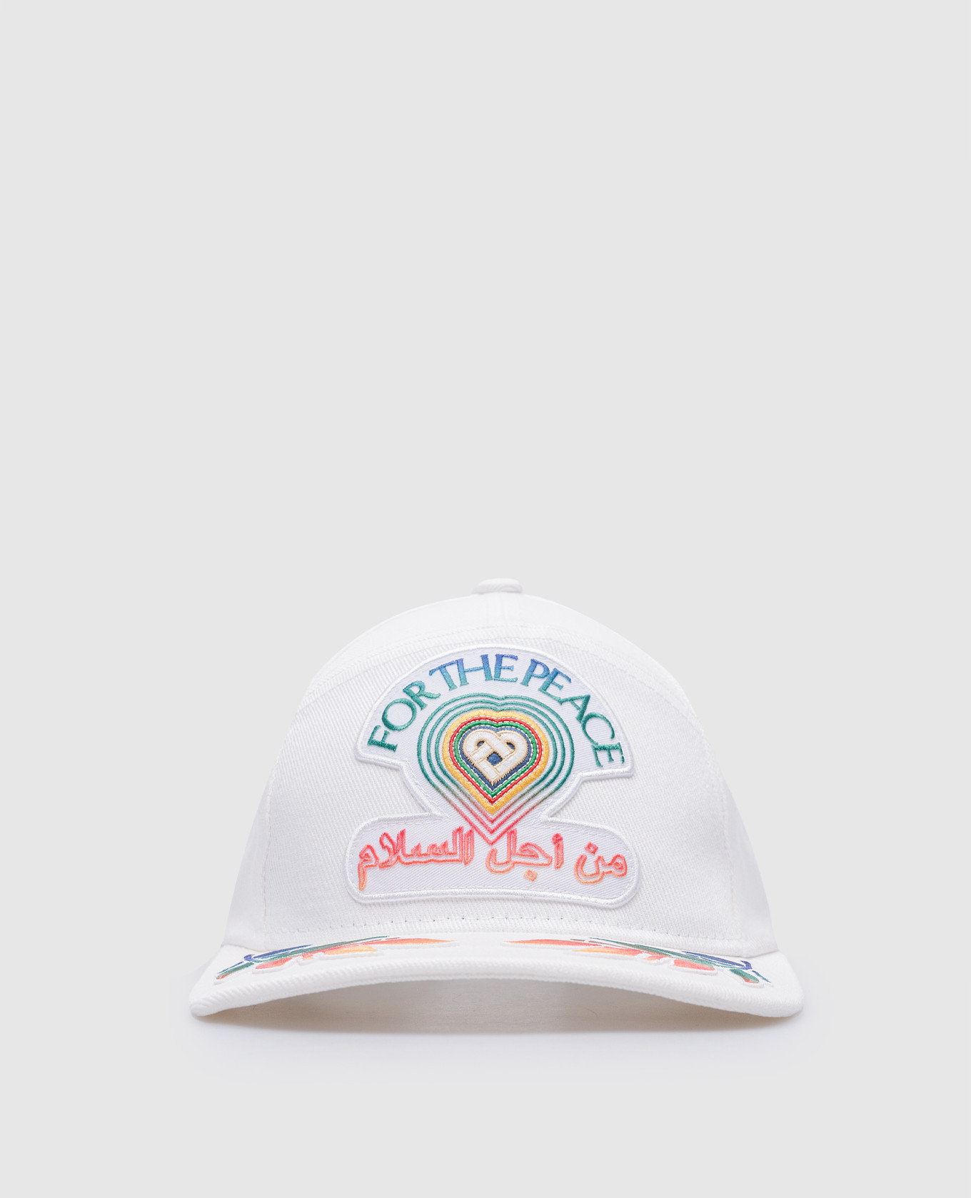 

Белая кепка For The Peace с вышивкой, Белый, Кепки