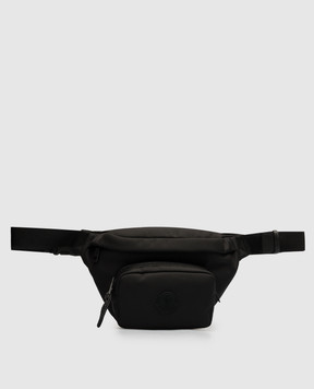 Moncler Черная поясная сумка с логотипом Durance 5M00005M2388